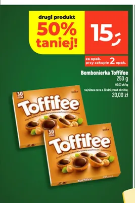 Bombonierka Toffifee promocja w Dealz