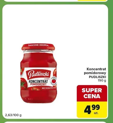Koncentrat pomidorowy Pudliszki promocja w Carrefour Express