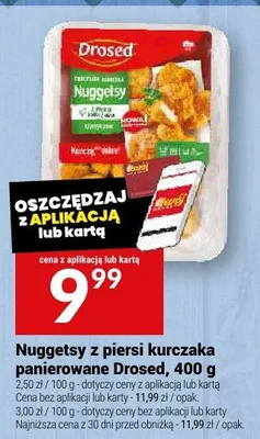 Nuggetsy z piersi kurczaka panierowane Drosed promocja w Twój Market
