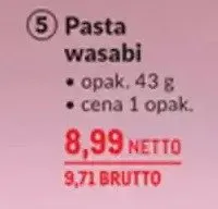 Pasta wasabi promocja w Makro