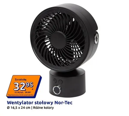 Wentylator stołowy Nor-Tec promocja w Action