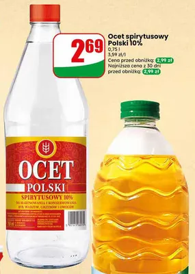 Ocet spirytusowy Polski 10% promocja w Dino