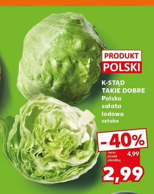 Sałata lodowa K-Stąd Takie Dobre polska promocja w Kaufland