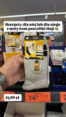 Skarpety z motywem pszczółki Mai promocja w Biedronka