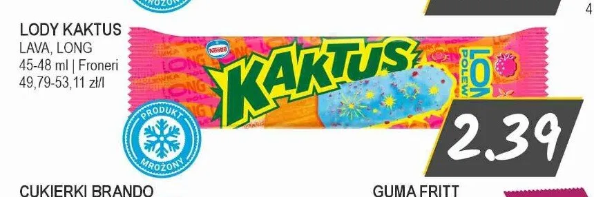 Lody Kaktus Long promocja w Słoneczko