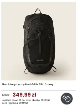 Plecak turystyczny Regatta Great Outdoors Blackfell IV 35 l Czarny promocja w Regatta
