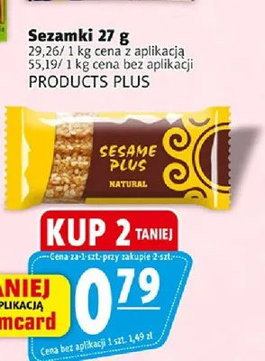 Sezamki Sesame Plus Natural promocja w Prim Market