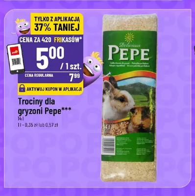 Trociny dla gryzoni Pepe promocja w POLOmarket