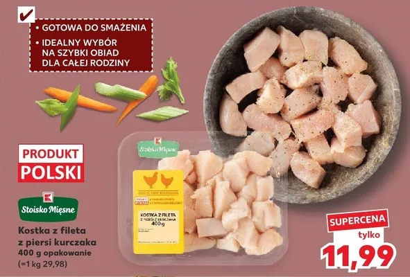 Kostka z fileta z piersi kurczaka Stoisko Mięsne promocja w Kaufland