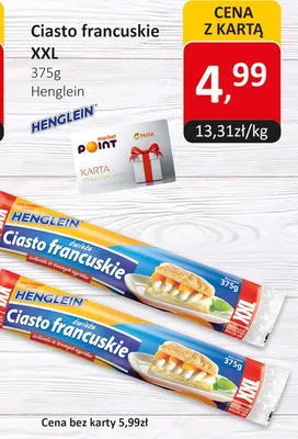 Ciasto francuskie XXL promocja w Market Point