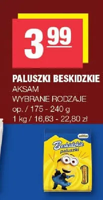 Paluszki Beskidzkie Aksam promocja w SPAR
