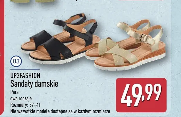 UP2FASHION Sandały damskie promocja w Aldi