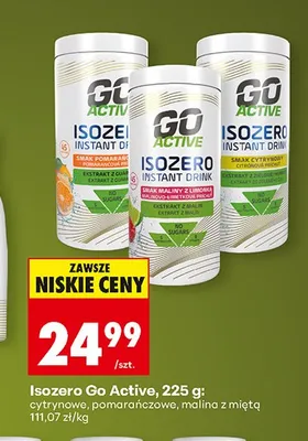 Isozero Go Active malina z miętą promocja w Biedronka