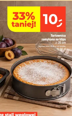 Tortownica zamykana na klips Ø26 cm ze stali węglowej promocja w Dealz
