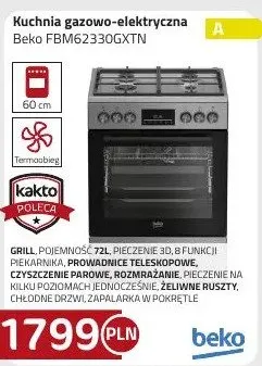 Kuchnia gazowo-elektryczna promocja w kakto.pl