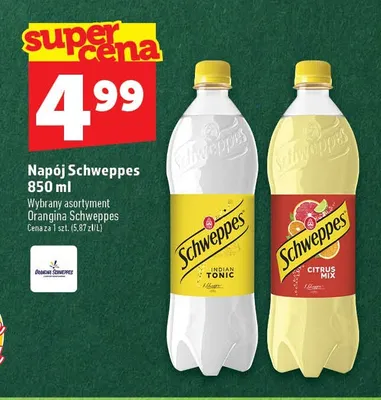 Napój gazowany Schweppes Indian Tonic promocja w TOPAZ