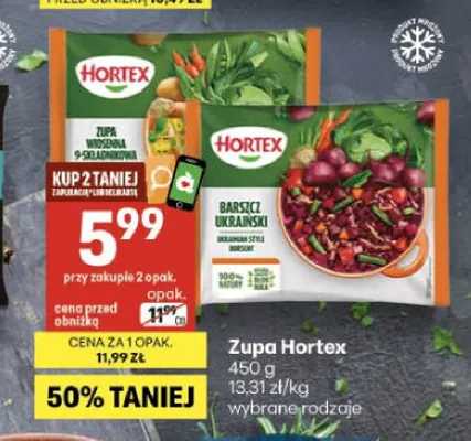 Zupa wiosenna 9-składnikowa Hortex promocja w Delikatesy Centrum
