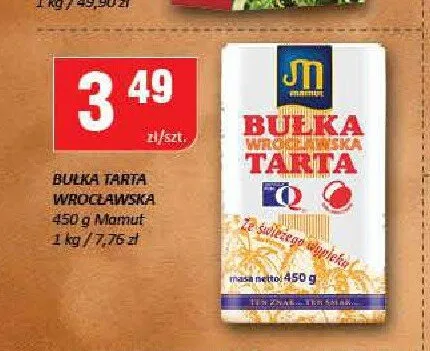 Bułka tarta Wrocławska Mamut promocja w Chorten