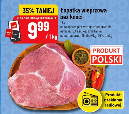 Łopatka wieprzowa bez kości promocja w POLOmarket