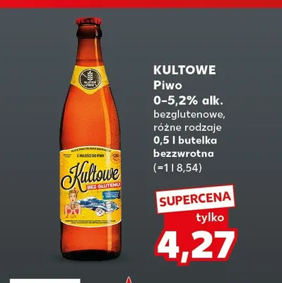 Piwo bezglutenowe Kultowe promocja w Kaufland