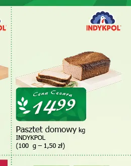 Pasztet domowy Indykpol promocja w CEZAR Delikatesy