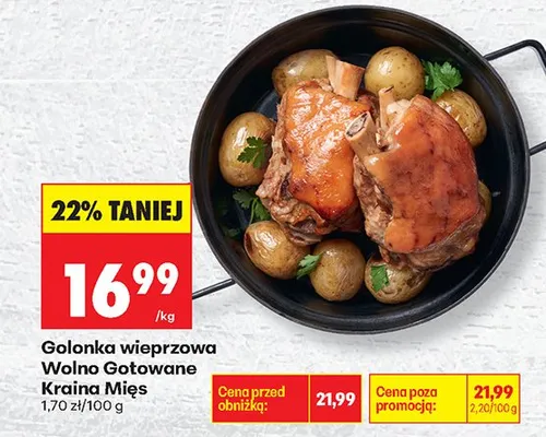 Golonka wieprzowa Wolno Gotowane  promocja w Biedronka