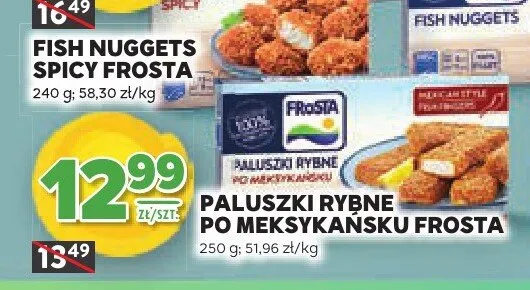 Fish nuggets spicy Frosta promocja w Stokrotka