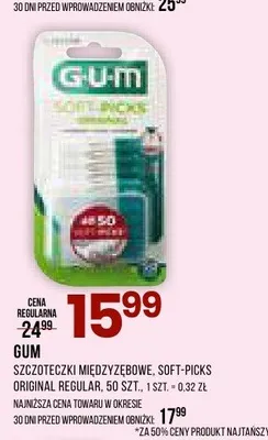 Szczoteczki międzyzębowe GUM Soft-Picks Original Regular promocja w Drogerie Natura