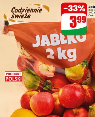 Jabłka promocja w Dino