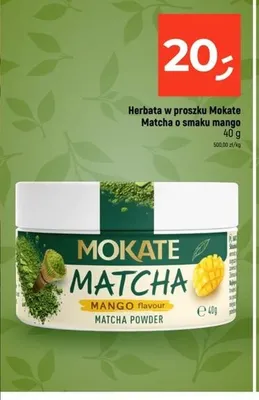 Herbata w proszku Mokate Matcha o smaku mango promocja w Dealz