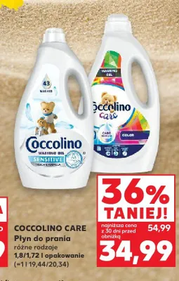 Płyn do prania Coccolino Care Sensitive promocja w Kaufland