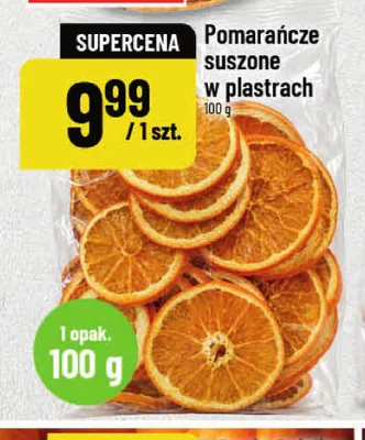 Pomarańcze suszone w plastrach promocja w POLOmarket