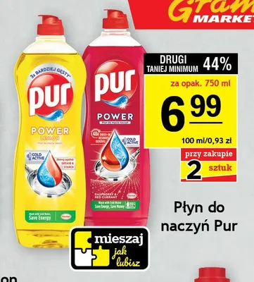 Płyn do naczyń Pur Power Raspberry & Red Currant promocja w Gram Market