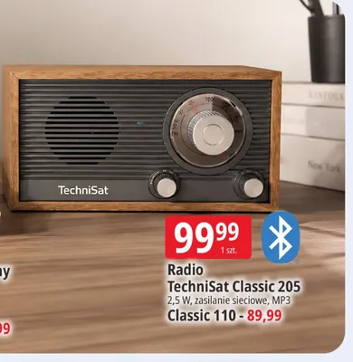 Radio TechniSat Classic 205 2,5W zasilanie sieciowe MP3 promocja w Leclerc