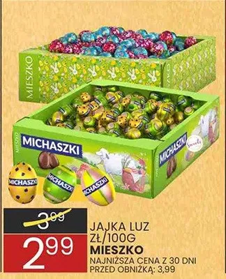 Jajka luz Michaszki lub Mieszko promocja w Wafelek