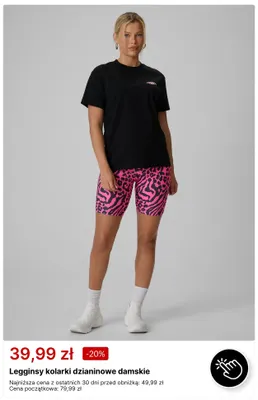 Legginsy kolarki dzianinowe damskie promocja w 4F
