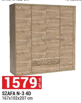 Szafa Natural N-3 4D promocja w Merkury Market