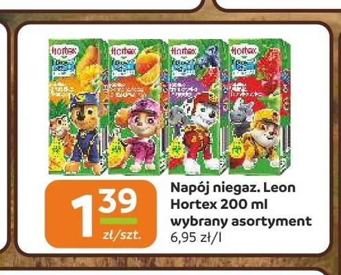 Napój niegazowany Leon Hortex promocja w Gama