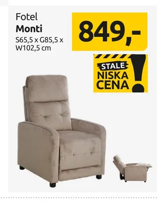 Fotel Monti Black Red White promocja w Black Red White