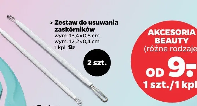 Zestaw do usuwania zaskórników promocja w Netto