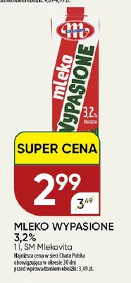 Mleko 3,2% promocja w Chata Polska