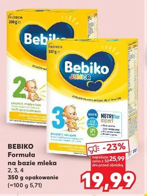 Formuła na bazie mleka Bebiko 2 promocja w Kaufland
