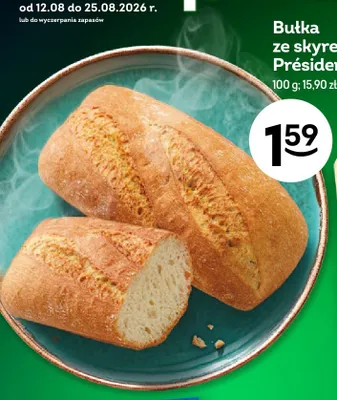 Bułka ze skyrem Président promocja w Żabka