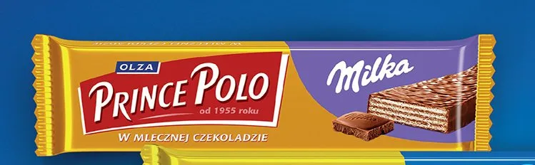 Wafelek Prince Polo w mlecznej czekoladzie Milka promocja w Biedronka