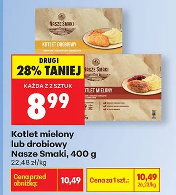 Kotlet mielony lub drobiowy promocja w Biedronka
