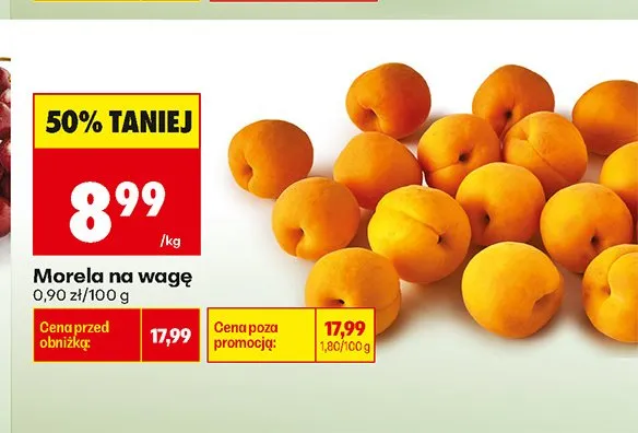 Morela na wagę promocja w Biedronka