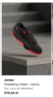 Sneakersy niskie Jordan czarny promocja w Lounge by Zalando