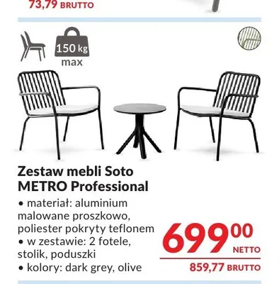Zestaw mebli Soto METRO Professional promocja w Makro