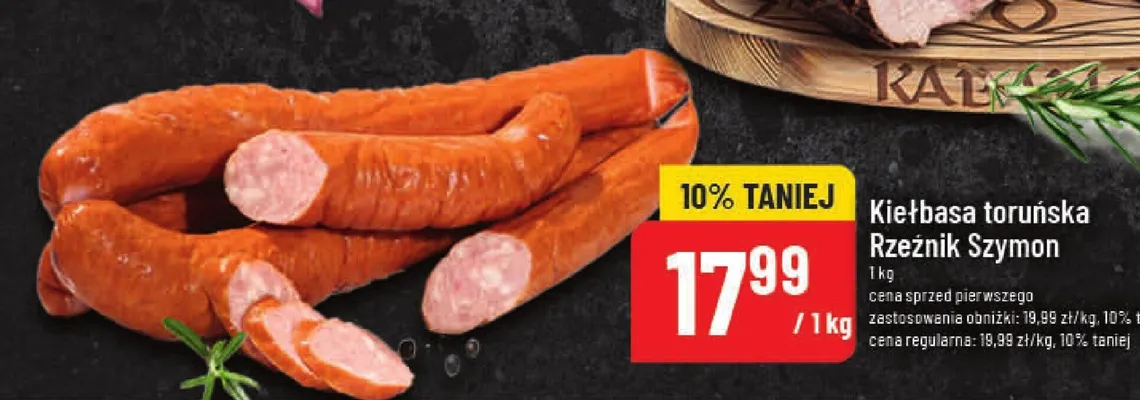 Kiełbasa toruńska promocja w POLOmarket