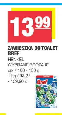Zawieszka do toalet Bref promocja w SPAR